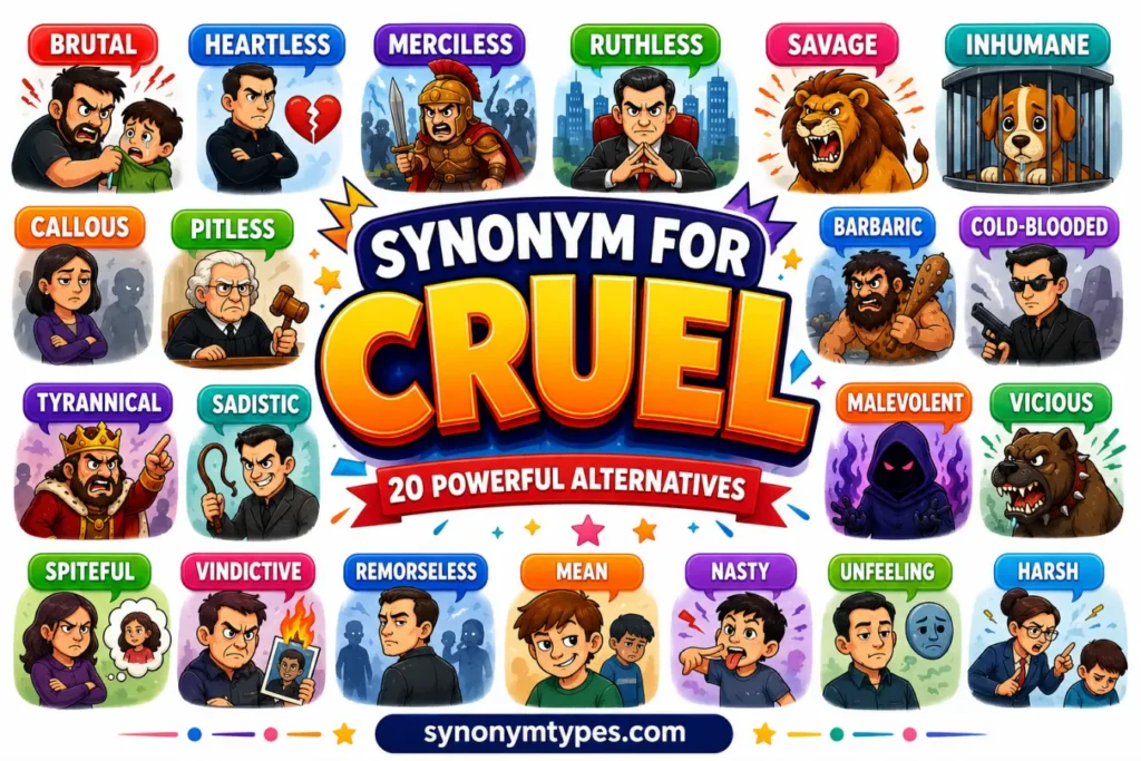 Synonym for Cruel: 40 Words to Describe Harsh Behavior
