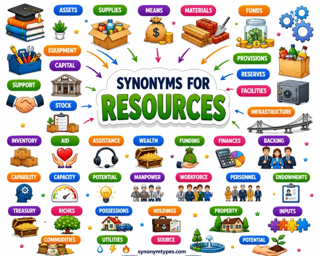 Resources Synonym: 40 Powerful Alternatives With Meanings