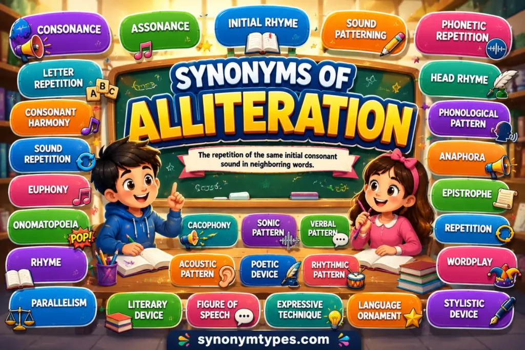 Synonyms of Alliteration: 40 Literary Terms and Related Words