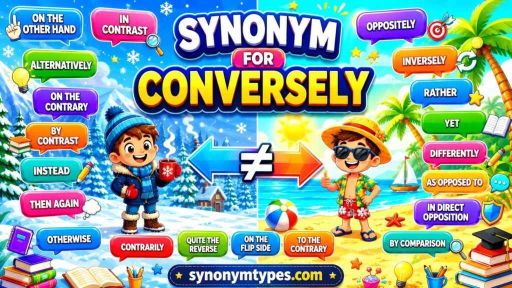 Synonym for Conversely: 40 Better Ways to Express Contrast