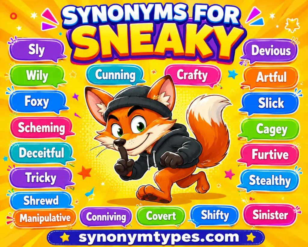 Synonyms for Sneaky: 40 Secret Words to Use with Meanings