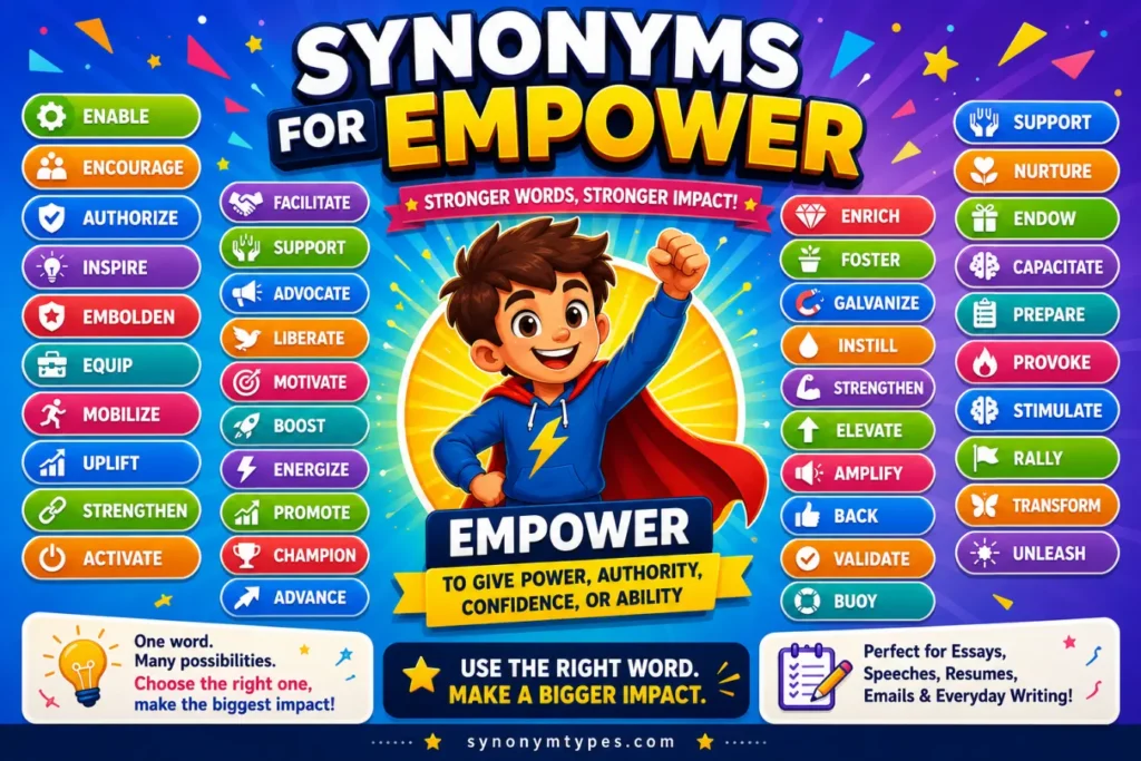 Synonyms for Empower: 40 Powerful Words to Use