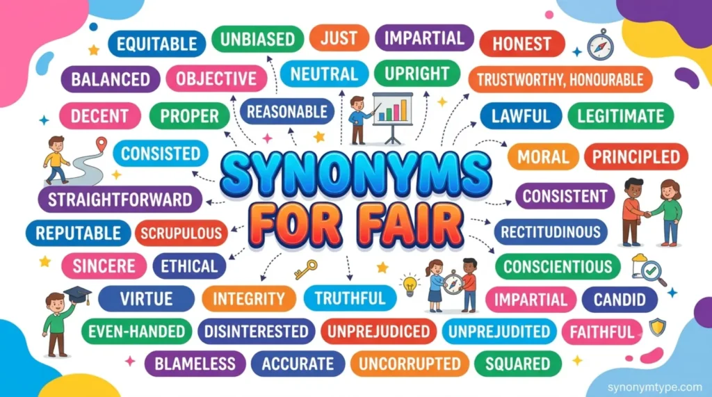 Fair Synonym: 40 Similar Words with Examples