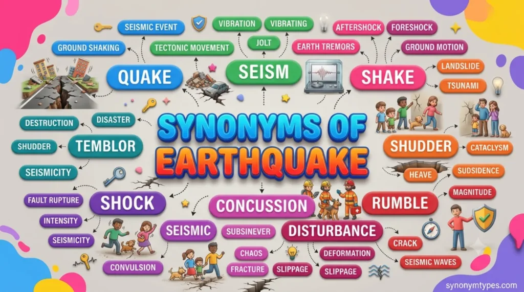 Earthquake Synonym: 40 Words With Clear Meanings