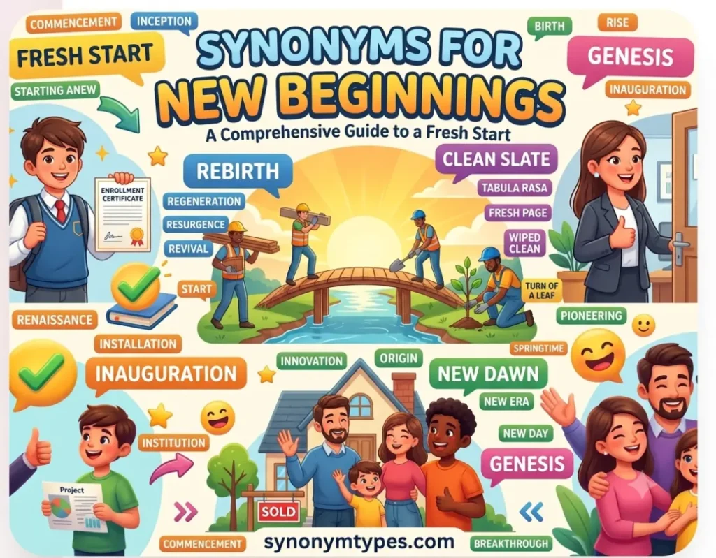 New Beginning Synonyms: 40 Powerful Words for Fresh Starts