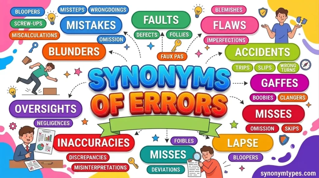 Errors Synonym: 40 Words to Describe Mistakes and Slip-Ups