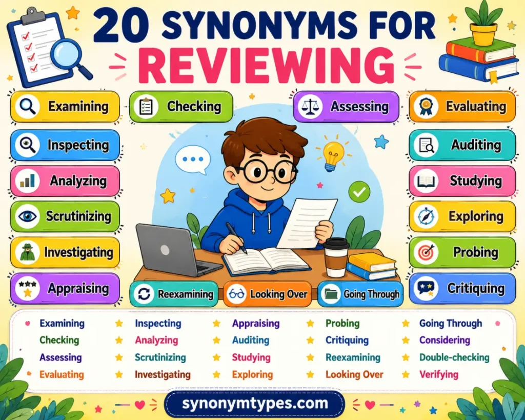 Reviewing Synonym: 40 Powerful Alternatives