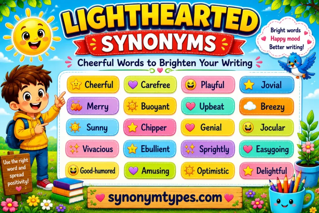 Lighthearted Synonym: 40 Powerful Words to Describe Joy