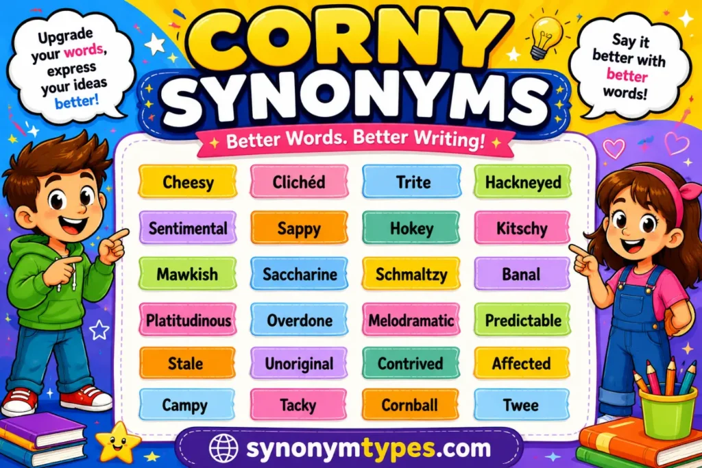 Corny Synonym: 40 Useful Words and Alternatives