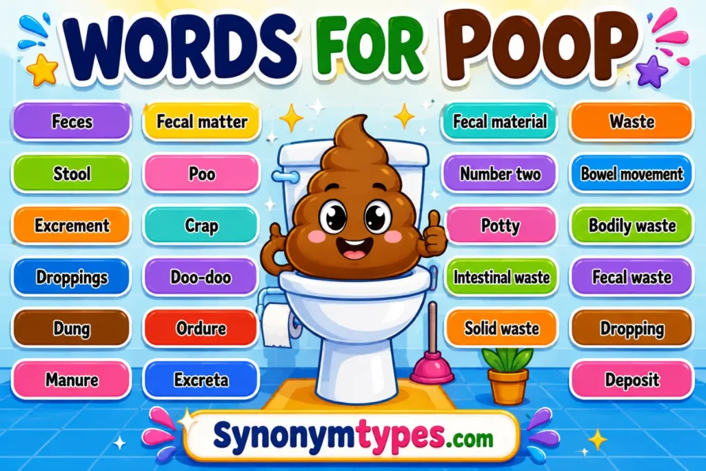 Words for Poop: 40 Useful Synonyms, Formal Terms & Slang