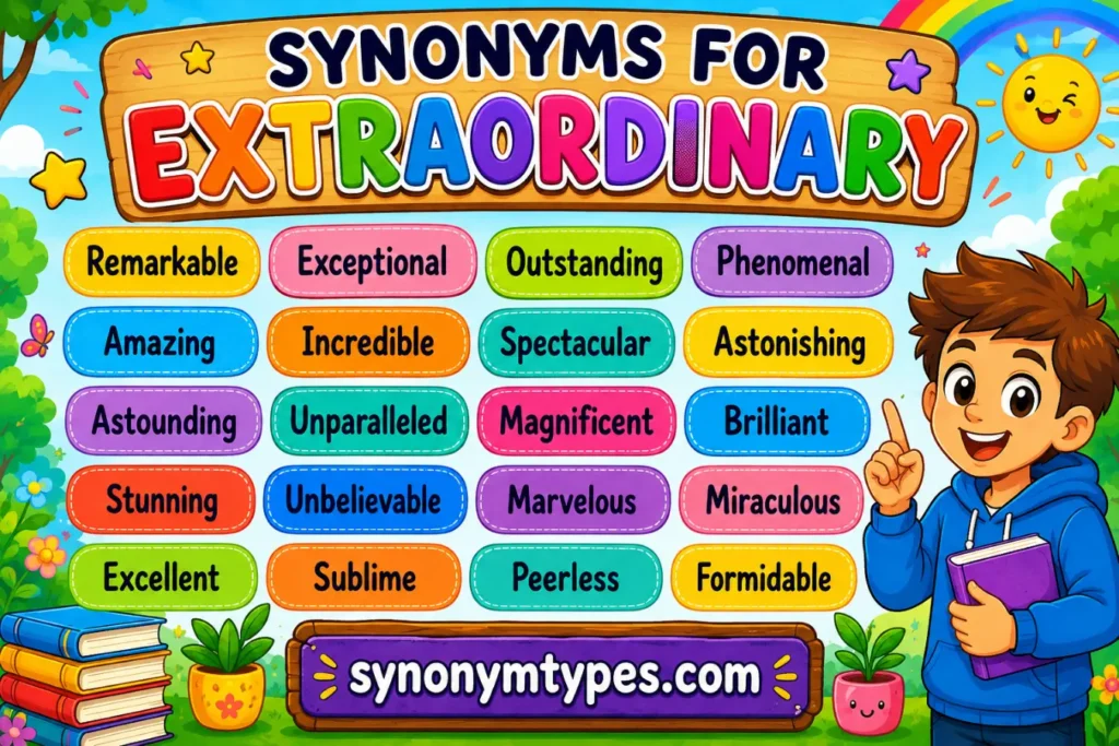 Extraordinary Synonyms: 40 Remarkable Words With Examples