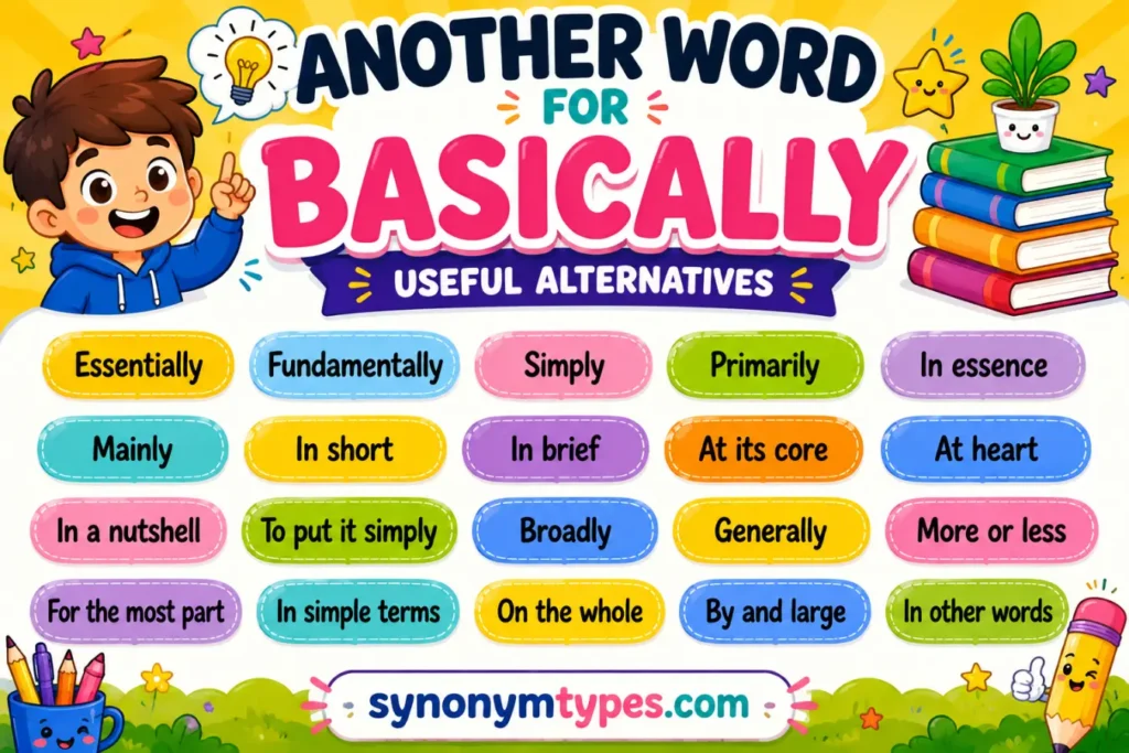 Another Word for Basically: 40 Similar Words and Phrases