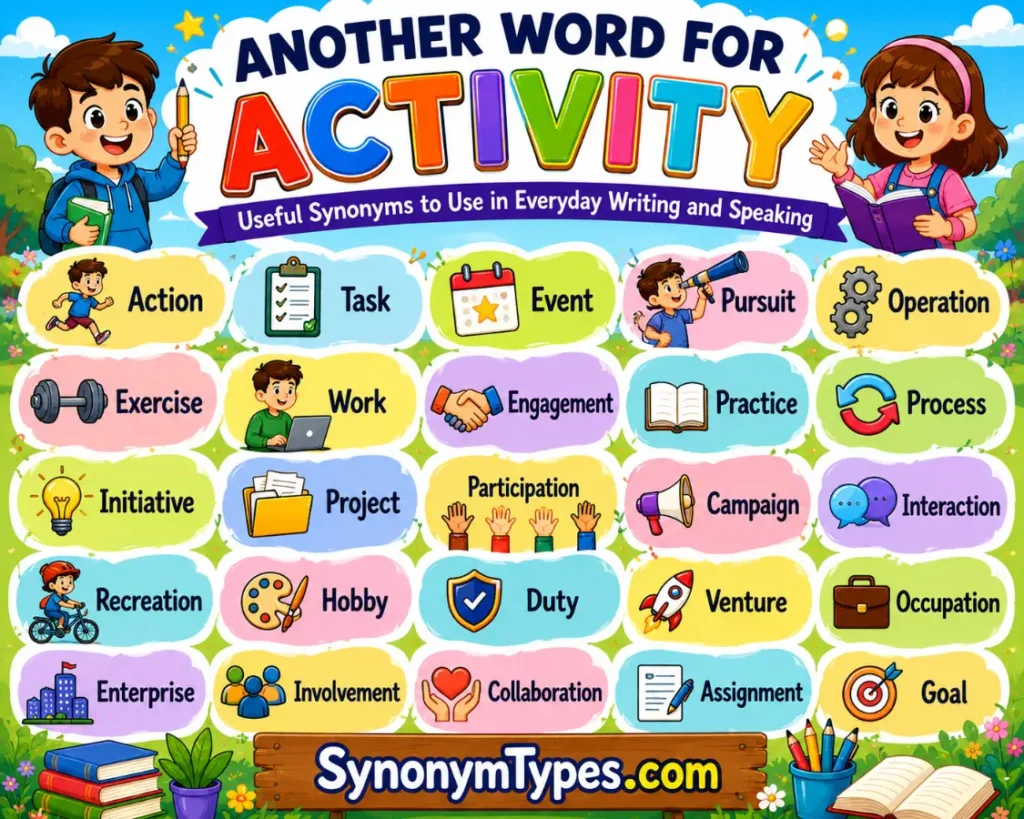 Another Word for Activity: 40 Useful Alternatives