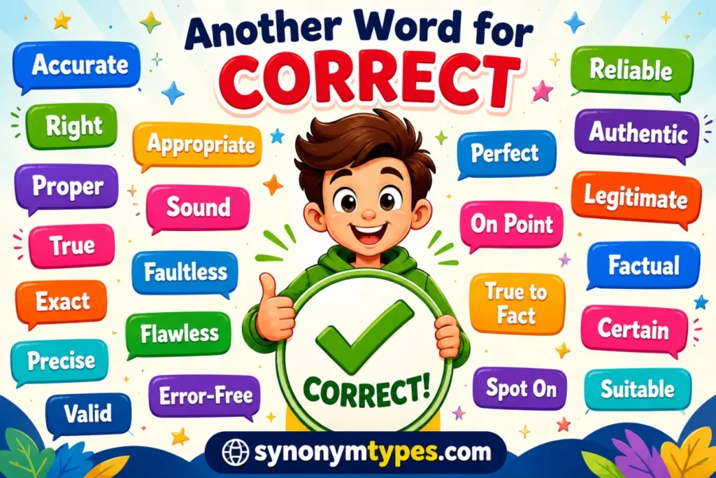 Another Word for Correct: 40 Powerful Synonyms for English