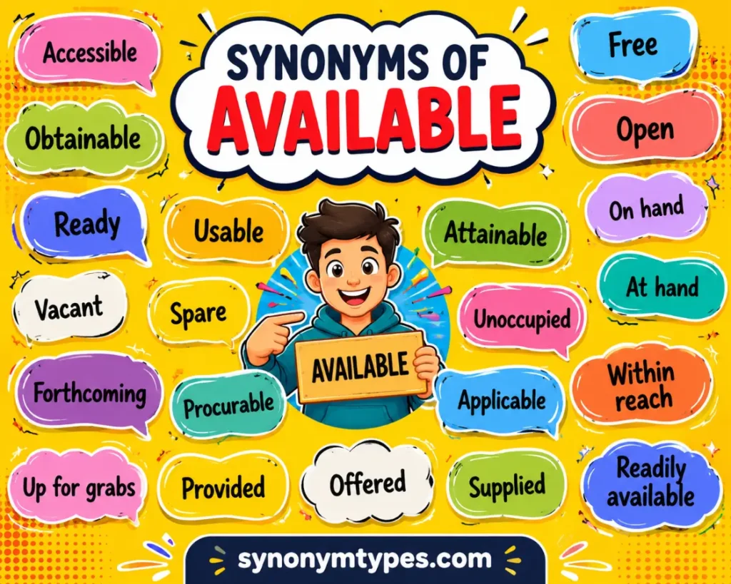 Synonyms of Available: 40 Alternatives for Every Context