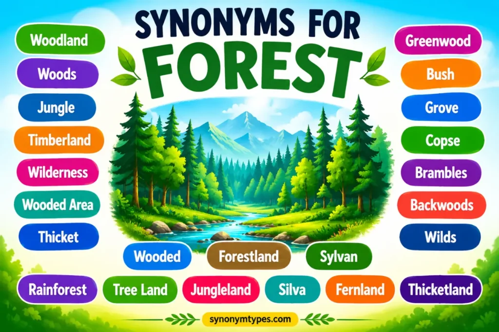 Forest Synonyms: 40 Words, Alternatives, and Descriptive Terms