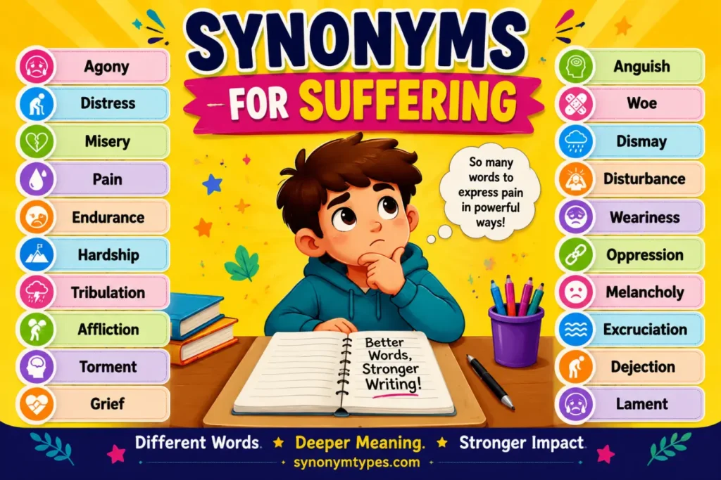 Suffering Synonyms: 40 Similar Words for Pain and Hardship