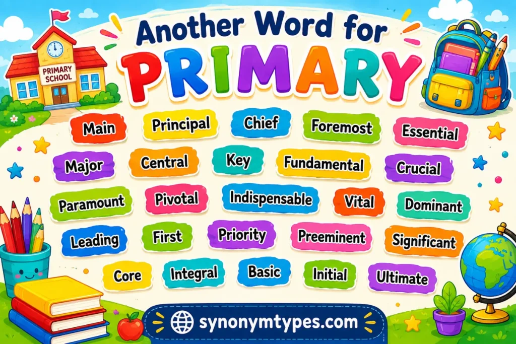 Another Word for Primary: 40 Powerful Synonyms