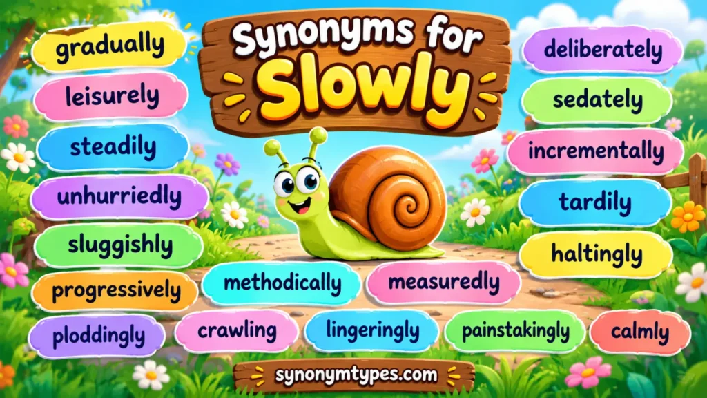 Another Word for Slowly: 40 Similar Words