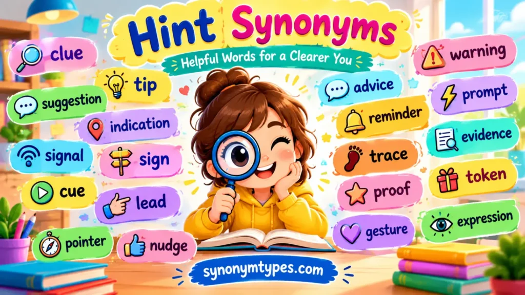Hint Synonym: 40 Words for Clues, Tips, and Signals