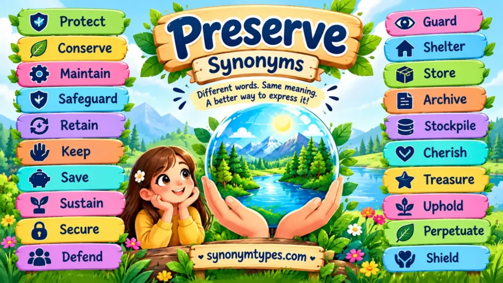 Preserve Synonym: 40 Words for Protection and Conservation