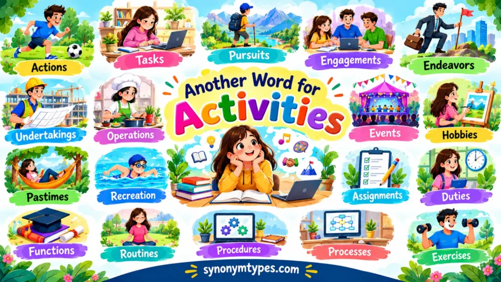 Another Word for Activities: 40 Useful Synonyms