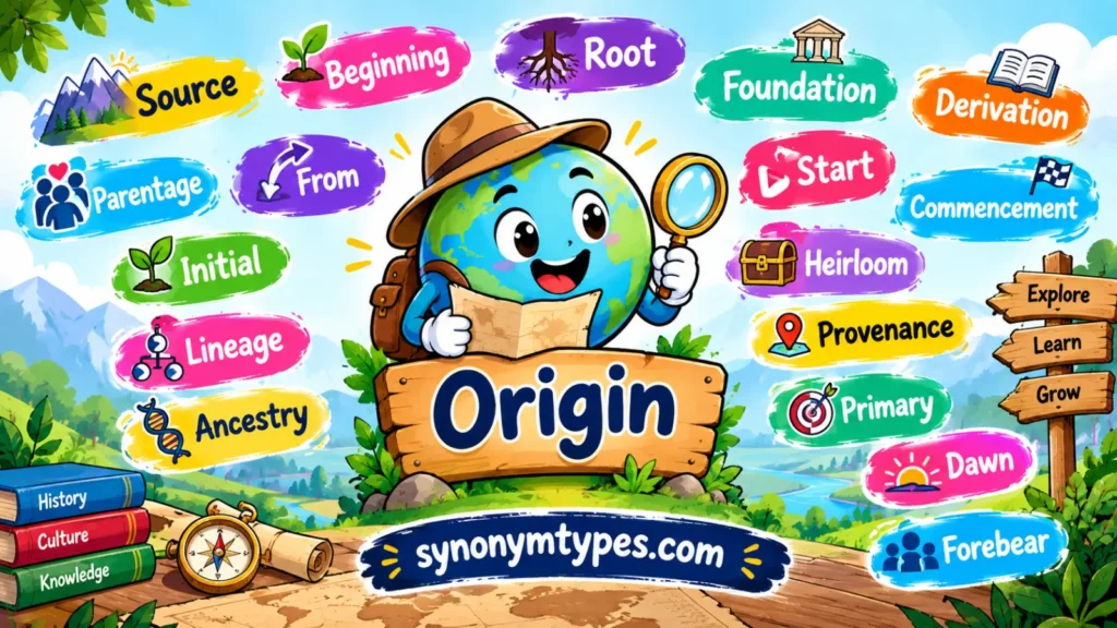 Origin Synonym: 40 Words With Meanings and Examples