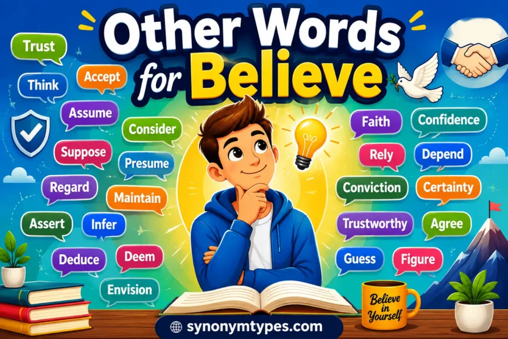 Other Words for Believe:40 Synonyms With Meanings & Examples