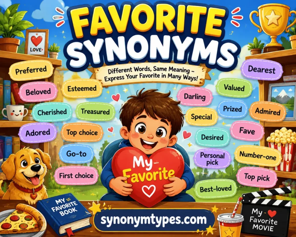 Favorite Synonyms: 40 Similar Words and Alternatives