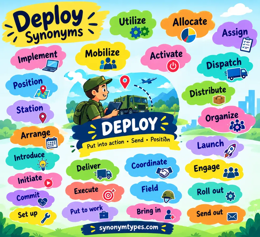 Deploy Synonym: 40 Words for Actions & Movements